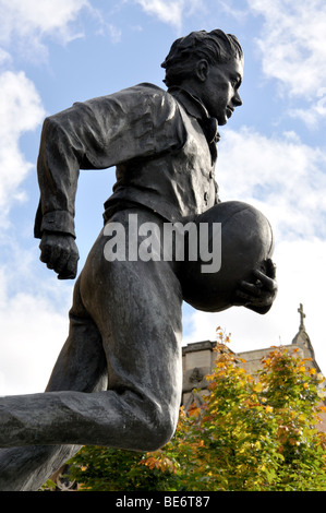 Statue of William Webb Ellis, Rugby School, Rugby, Warwickshire, England, United Kingdom Stock Photo