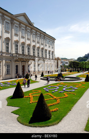 Schloss Mirabell Palace, Mirabellgarten palace gardens, Neustadt district, Salzburg, Salzburger Land state, Austria, Europe Stock Photo