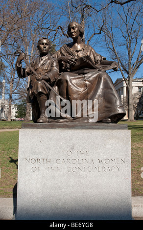 North Carolina Women of the Confederacy monument located in Raleigh, North Carolina, USA. Stock Photo