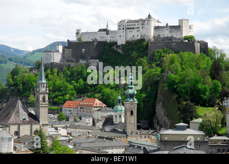 City view with collegiate church, Franciscan church and Salzburg Cathedral,  Salzburg, Land Salzburg, Austria Stock Photo - Alamy