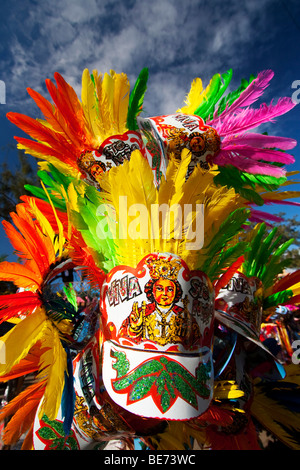 Sinulog festival mask sold at the streets Stock Photo - Alamy