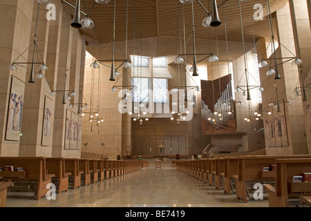 Interior Cathedral Our Lady Of The Angels Los Angeles Stock Photo