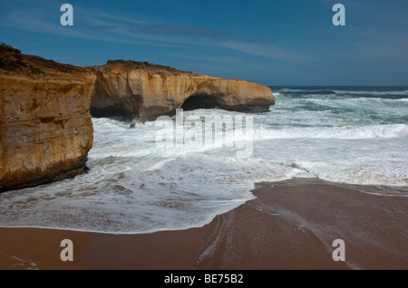 London Bridge which is now known as London Arch is located on the great ocean road Victoria Australia. Stock Photo