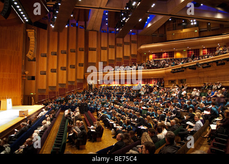 Open University Degree Ceremony at the Barbican Centre London on 18 September 2009 Stock Photo