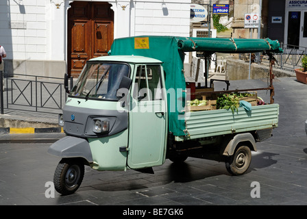 Tricycle truck, Pizzo, Calabria, Italy, Europe Stock Photo