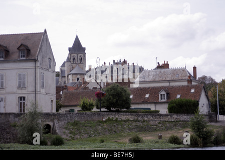 St Aignan on the River Cher, Central France Stock Photo