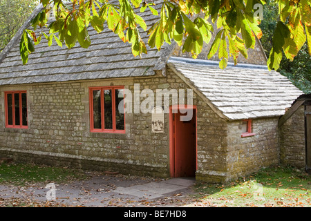 Tyneham  village  school house Dorset, England UK GB Stock Photo