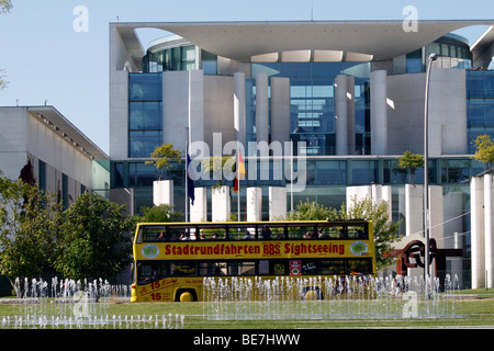 Berlin, the office of the German Federal Chancellor, the Bundeskanzleramt. EU/DE/DEU/GER/Europe/Germany, capital Berlin Stock Photo