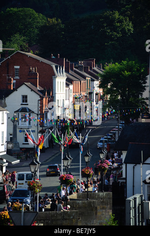 Llangollen town, north wales UK Stock Photo