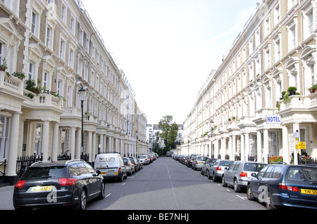 Regency terrace, Pembridge Gardens, Kensington, London Borough of Kensington and Chelsea, London, England, United Kingdom Stock Photo