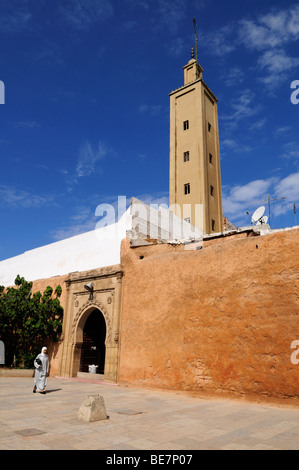 Morocco; Rabat; Bab Chellah and Great Mosque in the Medina Stock Photo