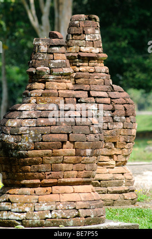 temple stupas muara jambi, jambi sumatra indonesia Stock Photo