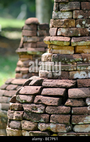 temple stupas muara jambi, jambi sumatra indonesia Stock Photo