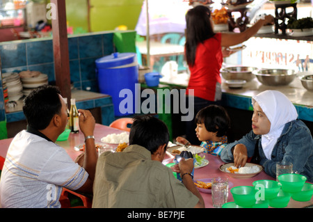 warung street market jambi sumatra indonesia Stock Photo