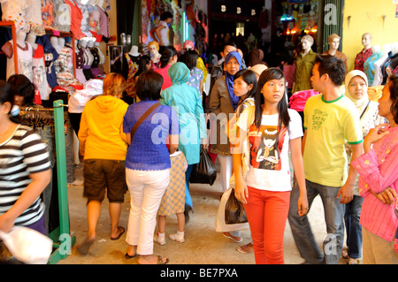 boutique street market jambi sumatra indonesia Stock Photo