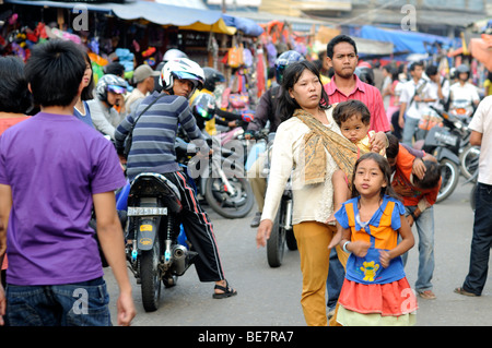 street market jambi sumatra indonesia Stock Photo