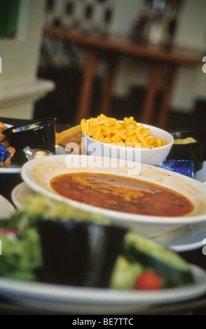 Healthy children kids lunch American style Stock Photo