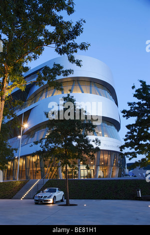 Mercedes-Benz Museum, Bad Cannstatt, Stuttgart, Baden-Wurttemberg, Germany Stock Photo