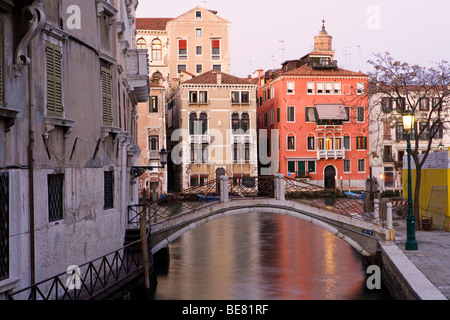 Palazzi at the Canal Grande, Venice, Italy, Europe Stock Photo