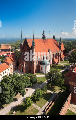 Frombork Cathedral from Copernicus Tower, Poland Stock Photo