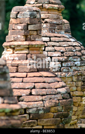 temple stupas muara jambi, jambi sumatra indonesia Stock Photo