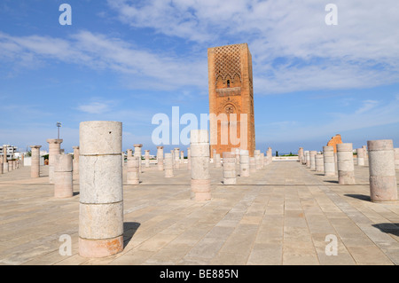 Le Tour Hassan, Hassan Tower, Rabat Morocco Stock Photo