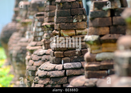 temple stupas muara jambi, jambi sumatra indonesia Stock Photo