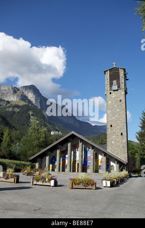 The Church of Plateau d'Assy (France) Stock Photo