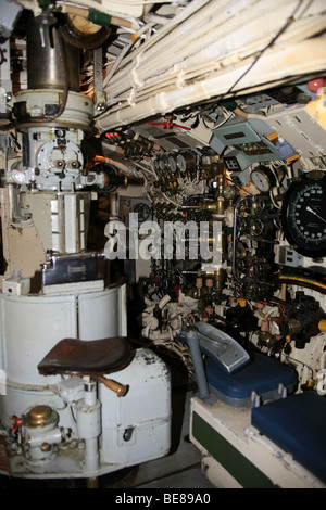 The Control Room inside HMS Alliance at the Royal Navy Submarine Museum Gosport Stock Photo