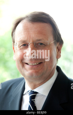 Wolfgang Pfoehler, CEO of Rhoen-Klinikum AG for the cooperation of hospitals and clinics, during the annual press conference on Stock Photo