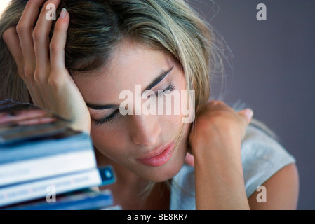 College student studying Stock Photo