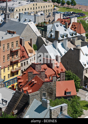 Canada Quebec Quebec City view of Lower Town Stock Photo