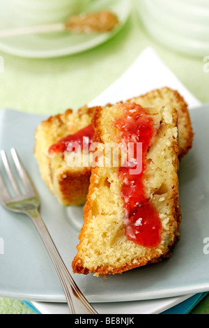 Apple cake Recipe available. Stock Photo