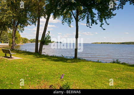 Baie d'Urfée lake Saint Louis Located on the west of the Montreal Island Province of Quebec Canada Stock Photo