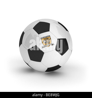 Hull City Football Club emblem on a football Stock Photo