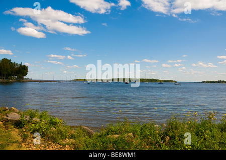 Baie d'Urfée lake Saint Louis Located on the west of the Montreal Island Province of Quebec Canada Stock Photo