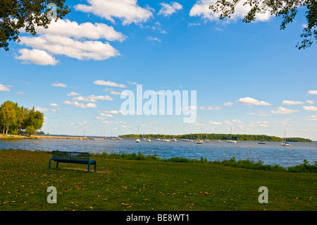 Baie d'Urfée lake Saint Louis Located on the west of the Montreal Island Province of Quebec Canada Stock Photo