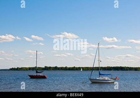 Baie d'Urfée lake Saint Louis Located on the west of the Montreal Island Province of Quebec Canada Stock Photo