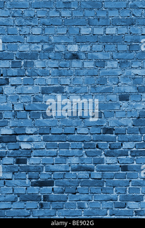Blue brick wall, background Stock Photo