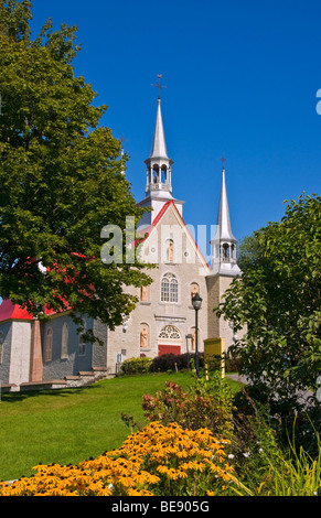 Church of Sainte Famille in Ile d'orleans Province of Quebec canada Stock Photo