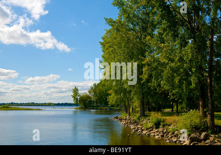 Baie d'Urfée lake Saint Louis Located on the west of the Montreal Island Province of Quebec Canada Stock Photo