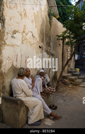 street scene, The old Town, Mombasa, Kenya Stock Photo