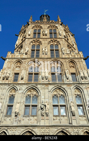 Ratsturm tower built in the late Gothic style, City Hall, Cologne, North Rhine-Westphalia, Germany, Europe Stock Photo