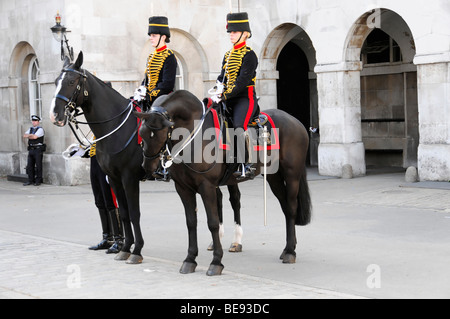 Horse Guard, Household Cavalry Barracks, Elite Force, Whitehall, London, England, United Kingdom, Europe Stock Photo