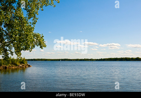 Baie d'Urfée lake Saint Louis Located on the west of the Montreal Island Province of Quebec Canada Stock Photo