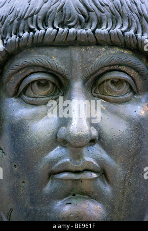 ITALY Rome Lazio Capitoline Museum Palazzo Dei Conservatore Colossal bronze head of Constantine from the 4th Century Stock Photo