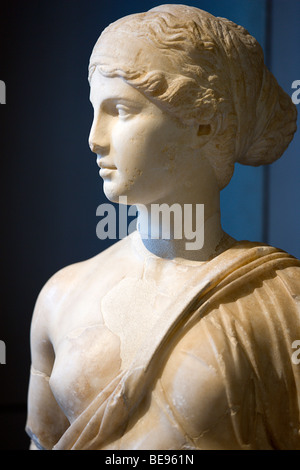ITALY Rome Lazio Capitoline Museum Palazzo Dei Conservatore Copy in Pentelic marble of a statue of Greek Goddess Hygeia Stock Photo