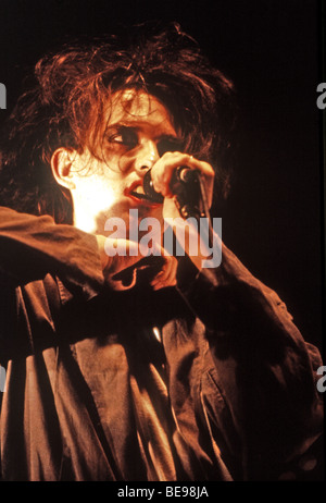 CURE - UK punk rock group lead singer Robert Smith about 1976 Stock Photo