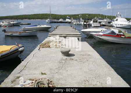 Croatia. Island Rab. Port Supetarska Draga. Stock Photo