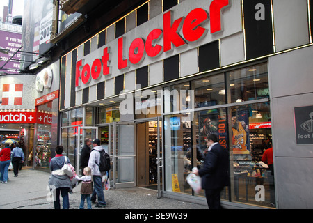 A colorful display of NIKE footwear at the Footlocker store in the Roosevelt  Field Mall in Garden City, Long Island, New York Stock Photo - Alamy